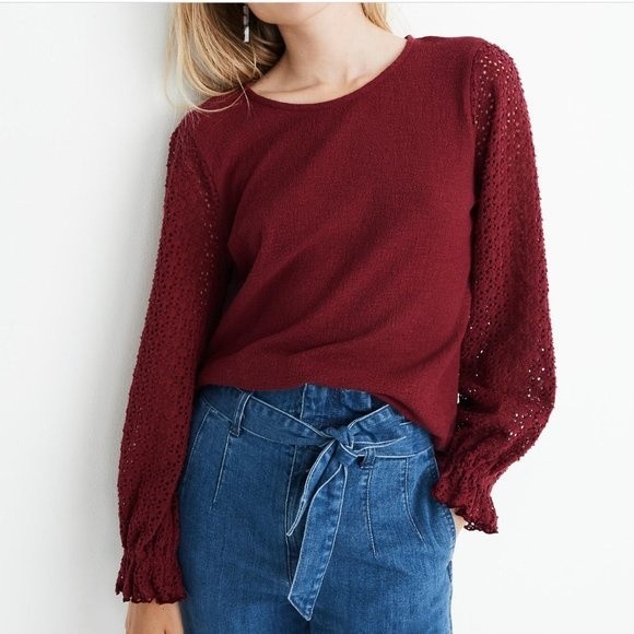 Madewell Texture & Thread Top - Picture 1 of 10